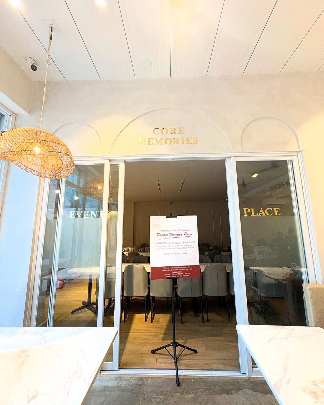 Core Memories private function room